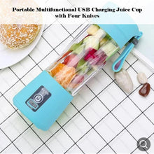 Load image into Gallery viewer, USB Rechargeable Portable Easy Blender Mini Juicer Multi-Function USB Charging Juice Cup Fruit Electric Juice Mixing Cup