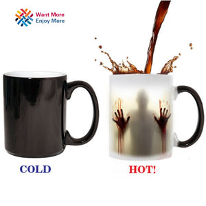 The walking dead Mug color changing Heat Sensitive Ceramic 11oz  coffee mug surprise gift