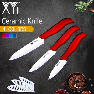 XYj Ceramic Knife Kitchen Knife Set New Arrival 2018 Light Weight Kitchen Ceramic Knife Set 3" 4" 5" inch Cooking Knife Tools